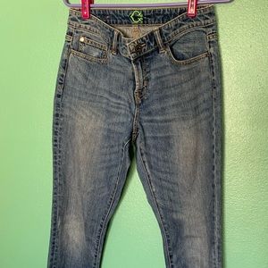 C. Wonder straight leg denim